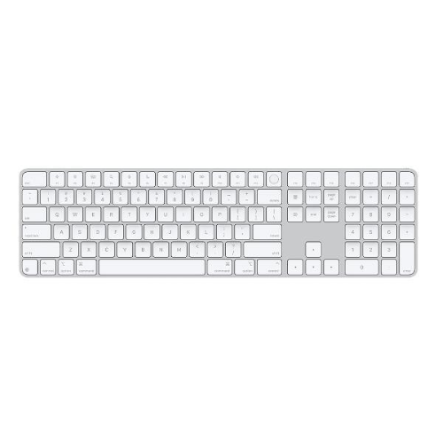 Apple Magic Keyboard con Touch ID e tastierino numerico per Mac con chip Apple - Inglese internazionale - Tasti bianchi